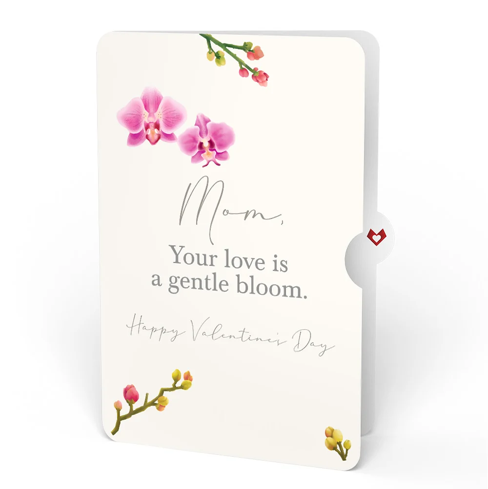 Lovepop Watercolor Orchid Valentine Pop-Up Card and Sentiment Set for Mom - Image 4