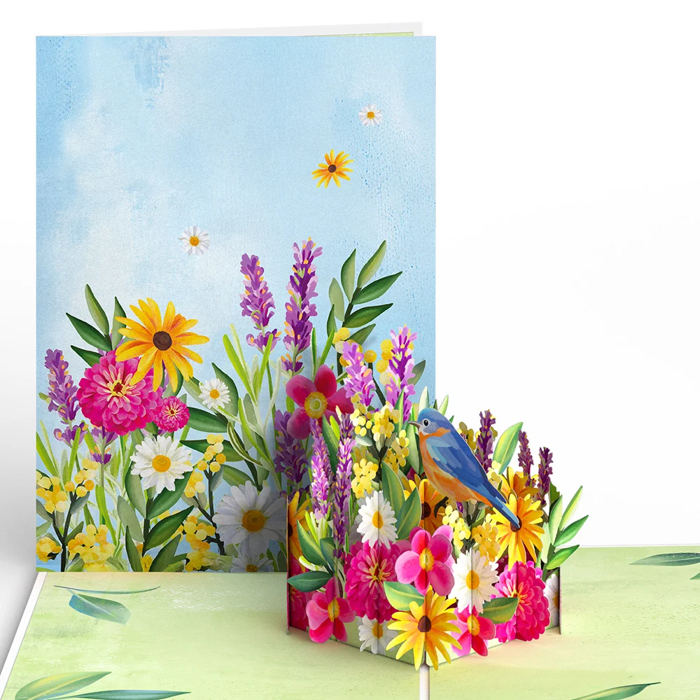 Lovepop Vibrant Garden Blooms Pop-Up Card
