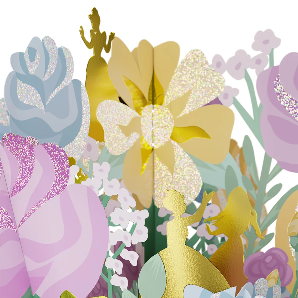 Lovepop Disney Princess You Make the Whole Kingdom Shine Glitter Flower Buds Bouquet - Image 4