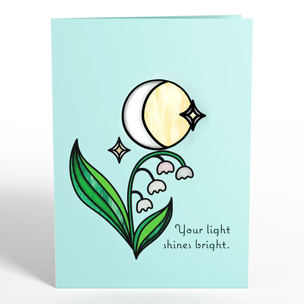 Lovepop Shine Bright Twilight Bloom Suncatcher Card - Image 5