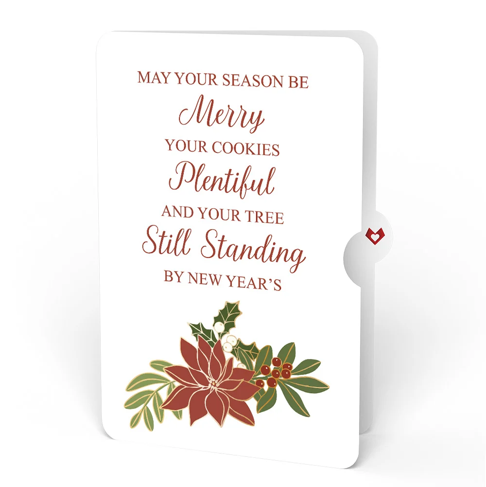 Lovepop A Child Is Born Christmas Pop-Up Card and Poinsettia Merry & Plentiful Sentiment Set - Image 4