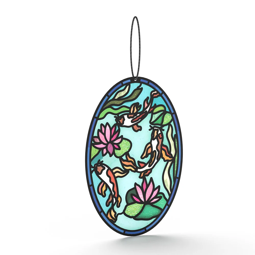 Lovepop Quiet Moment Koi Pond Suncatcher Card - Image 3