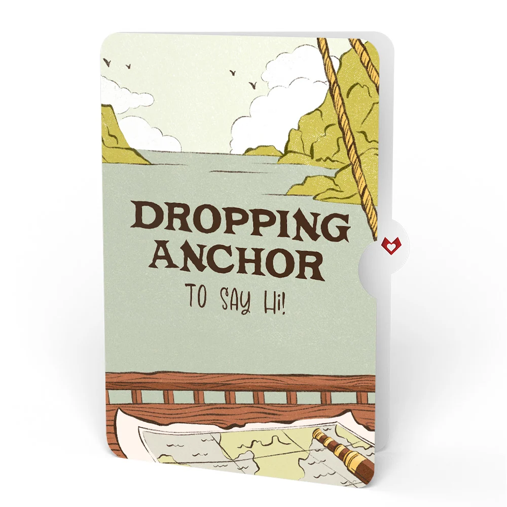 Lovepop Pirate Ship Thinking of You Pop-Up Card and Sentiment Set Cream - Image 4