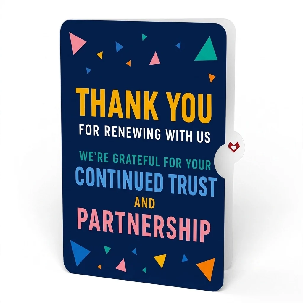 Lovepop Thank You Confetti Pop-Up Card and Renewed Partnership Sentiment Set - Image 4