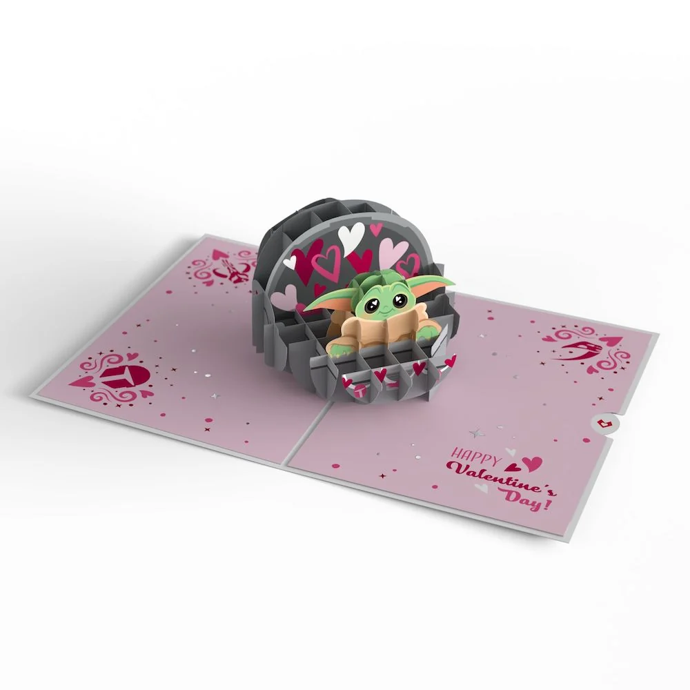 Lovepop Star Wars The Mandalorian Grogu Love is the Way Pop-Up Card - Image 3