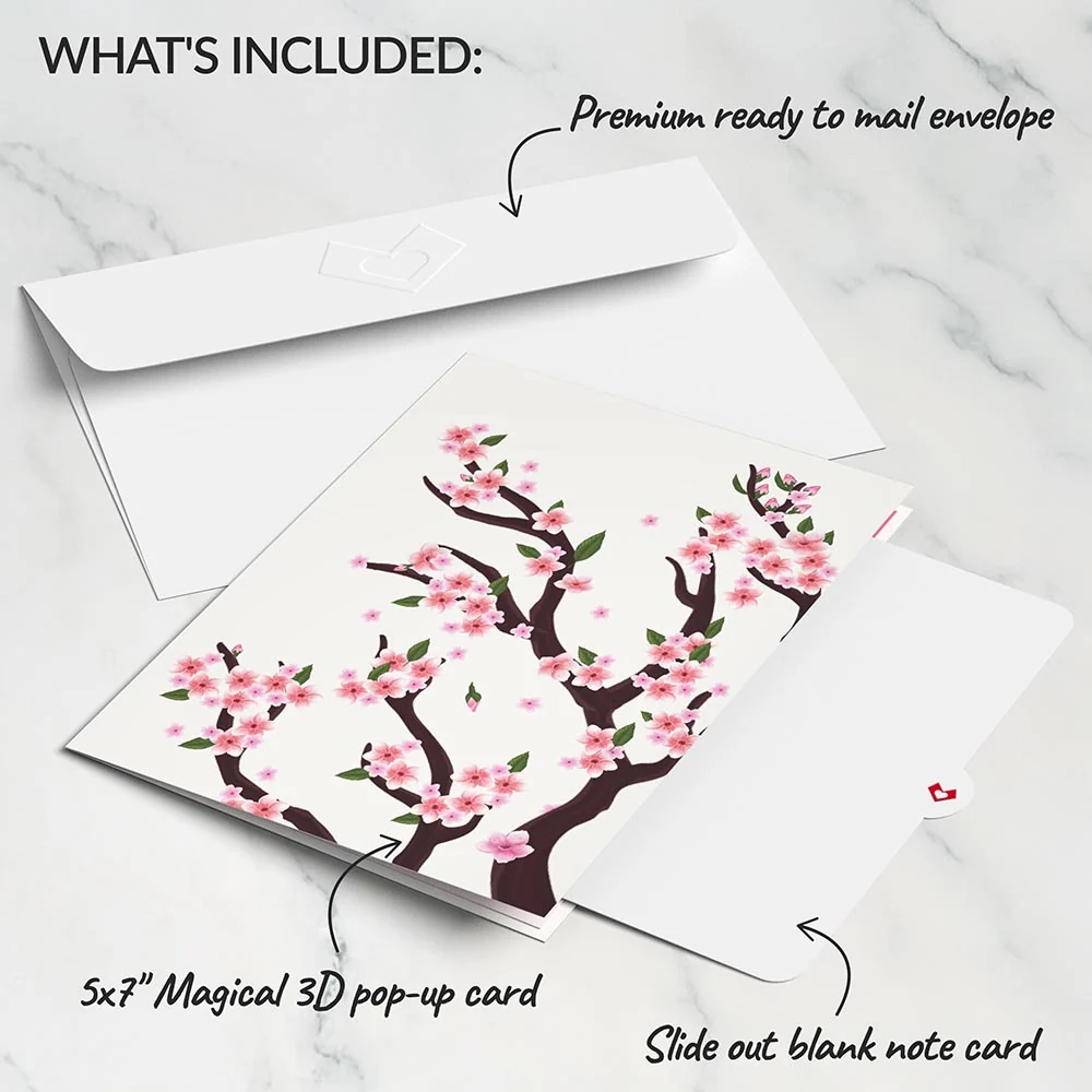 Lovepop Cherry Blossom Branches in Bloom Pop-Up Card - Image 5