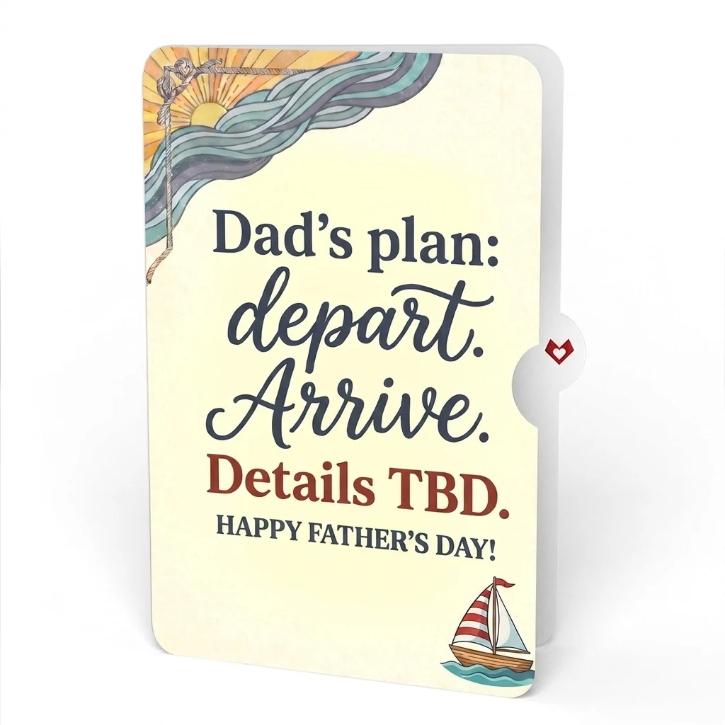 Lovepop Sailboat on the Horizon Father's Day Pop-Up Card and Details TBD Sentiment Set for Dad - Image 4