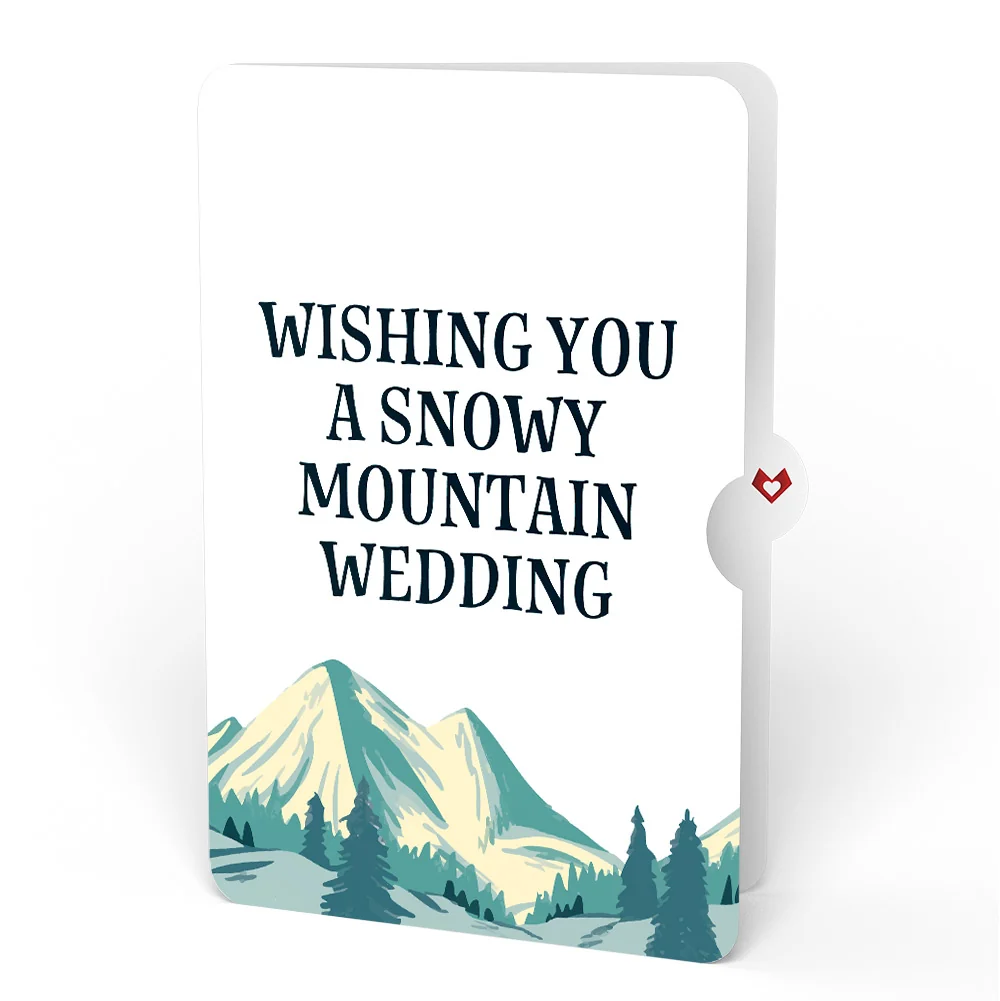 Lovepop Mountain Snowboard Adventure Wedding Pop-Up Card and Sentiment Set - Image 4