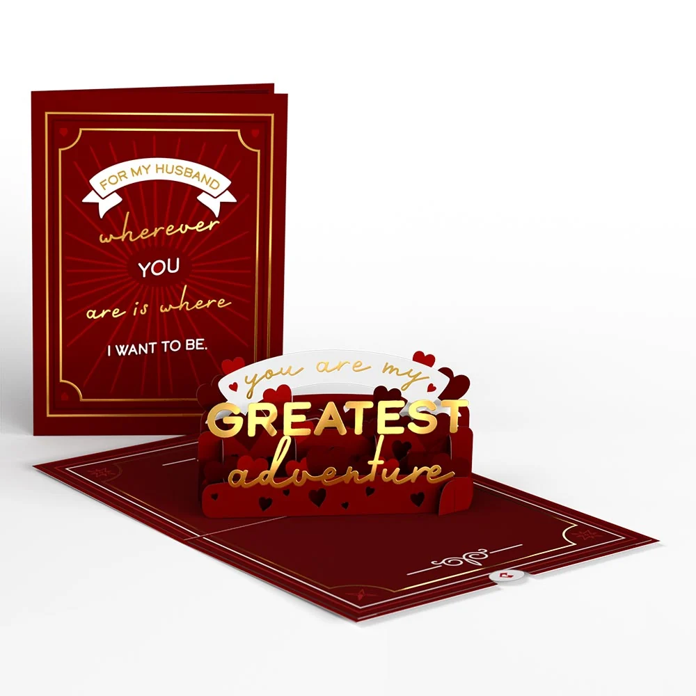 Lovepop My Husband, My Greatest Adventure Pop-Up Card
