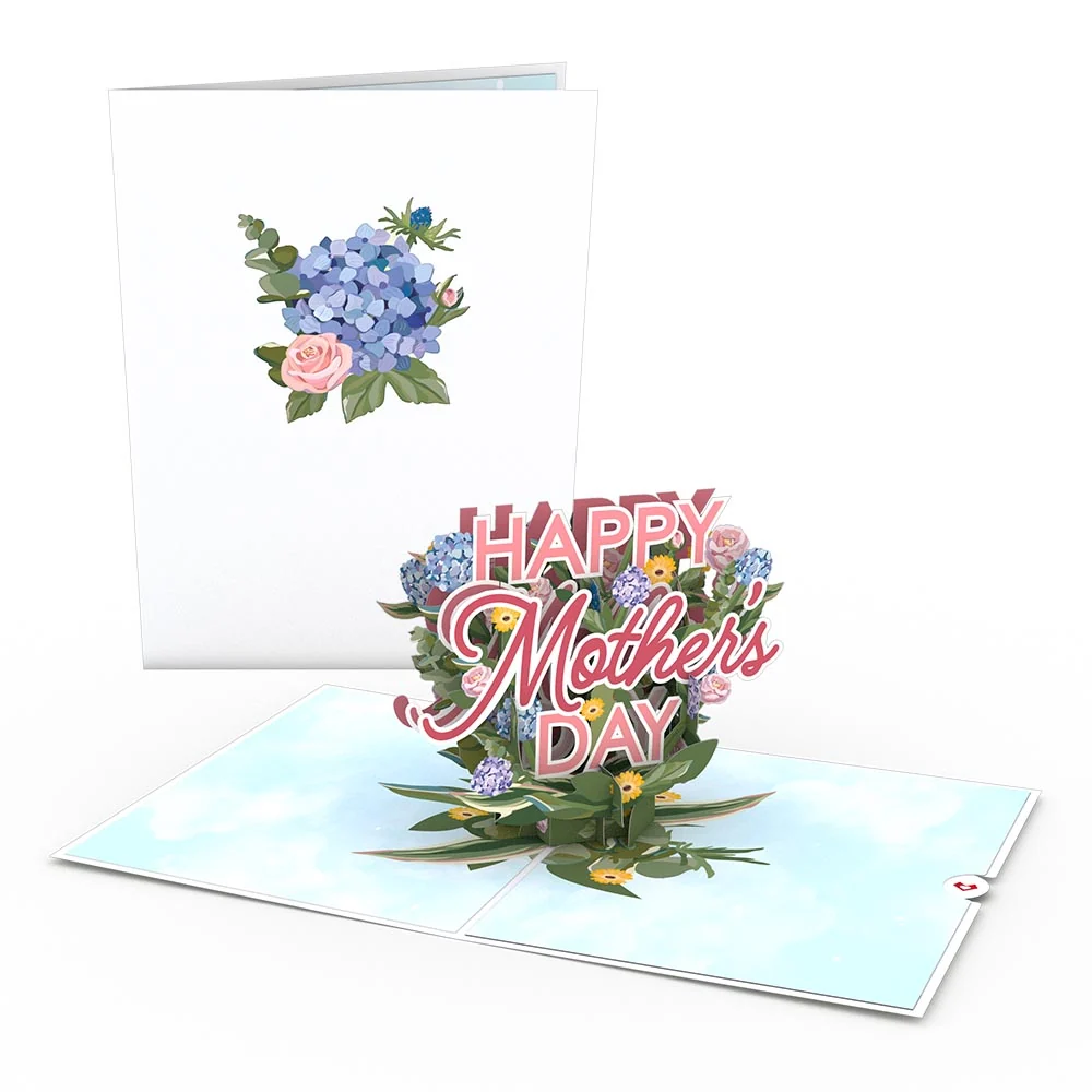 Lovepop Mother's Day Hydrangeas Pop-Up Card & Bouquet Bundle - Image 5