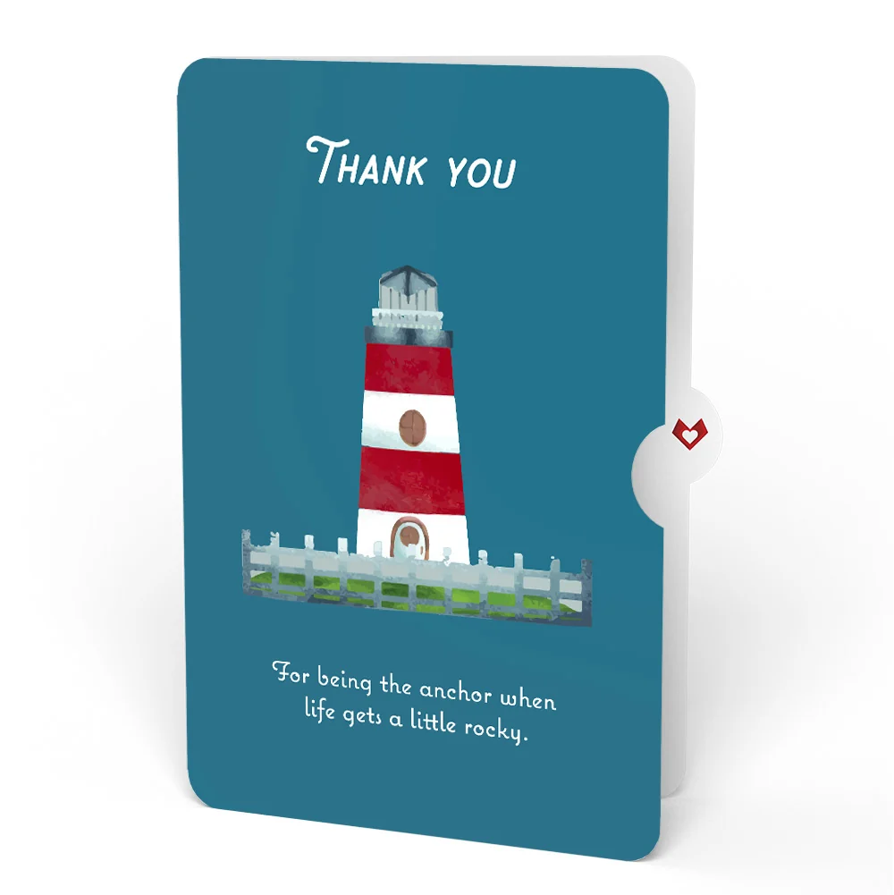 Lovepop Coastal Lighthouse Thank You Pop-Up Card and Sentiment Set - Image 4