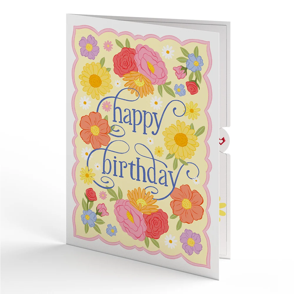 Lovepop Full Bloom Birthday Cake Pop-Up Card & Luxe Bouquet Bundle - Image 4