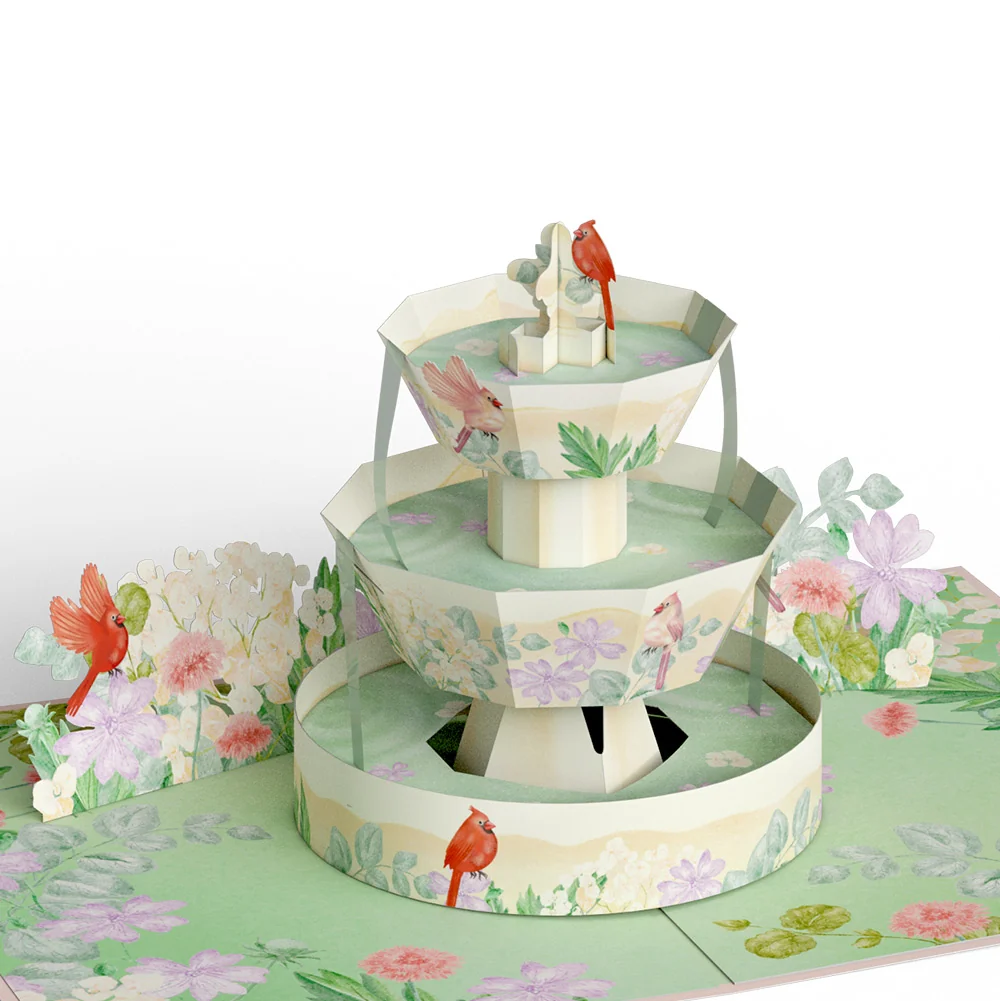 Lovepop Cardinals in the Garden Sympathy Pop-Up Card and Sentiment Set - Image 3