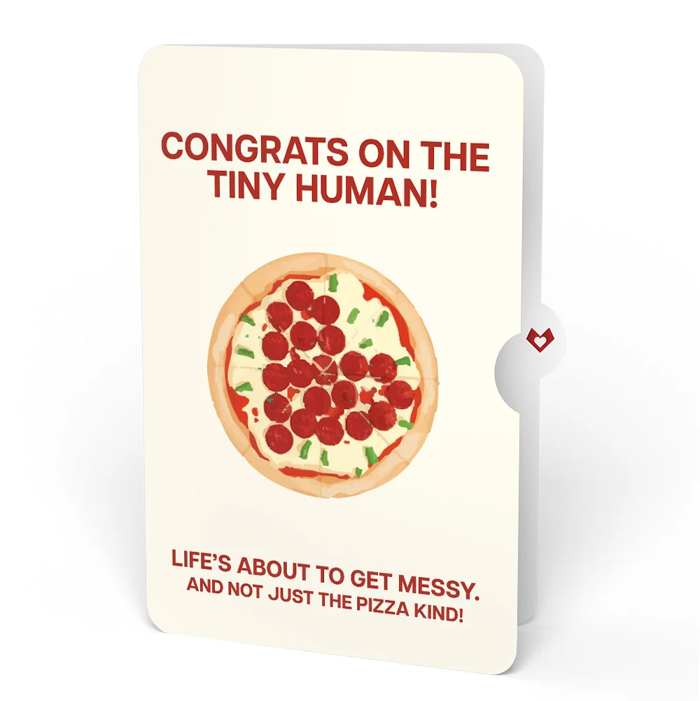 Lovepop Pizza Love New Baby Pop-Up Card and Sentiment Set - Image 4