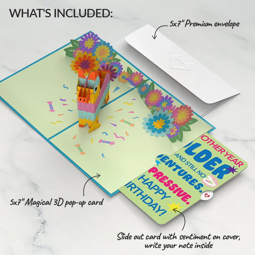 Lovepop Pinata Birthday Pop-Up Card and Sentiment Set - Image 2