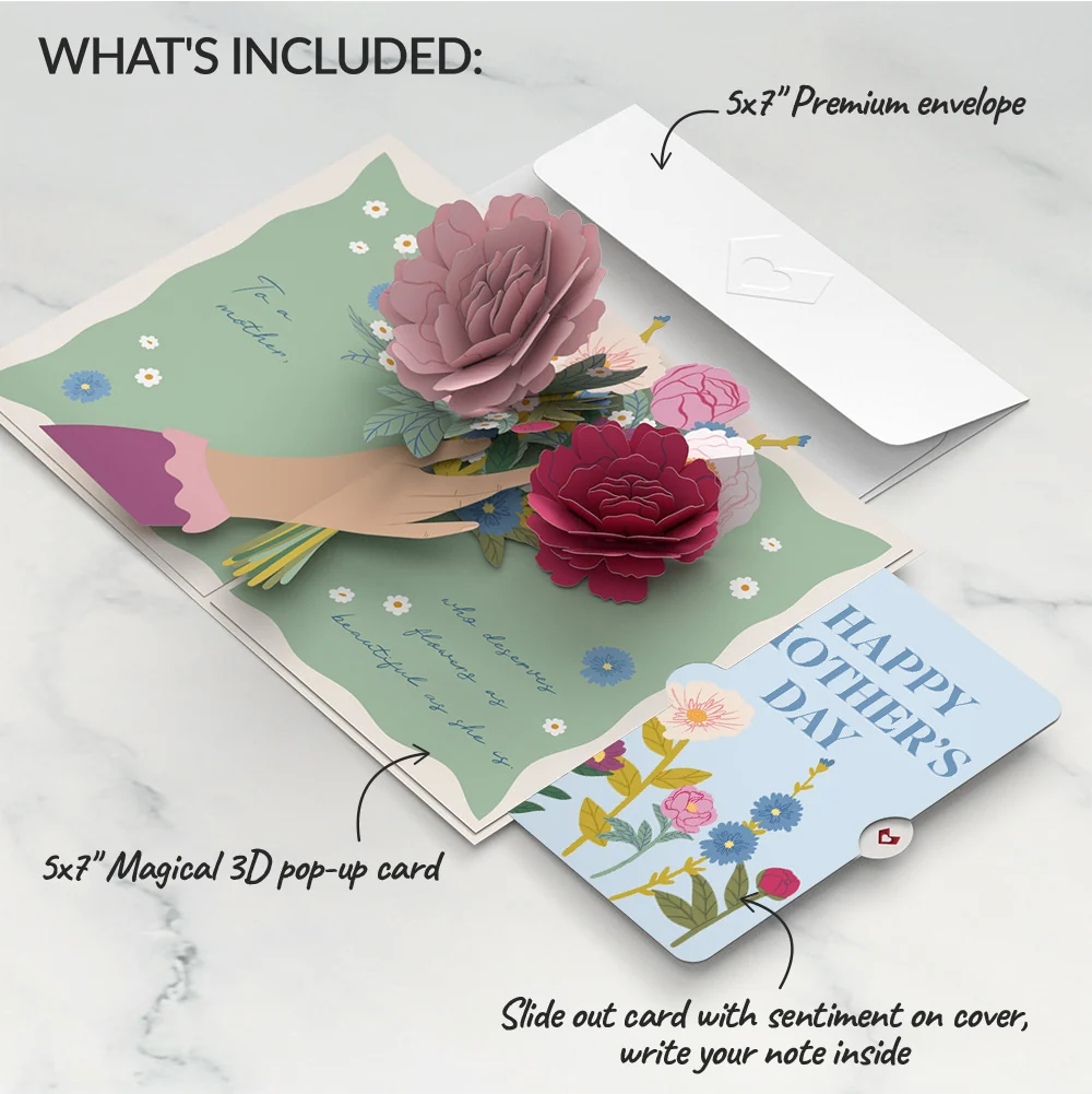 Lovepop Happy Mother’s Day Flowers Mother's Day Pop-Up Card and Sentiment Set - Image 2