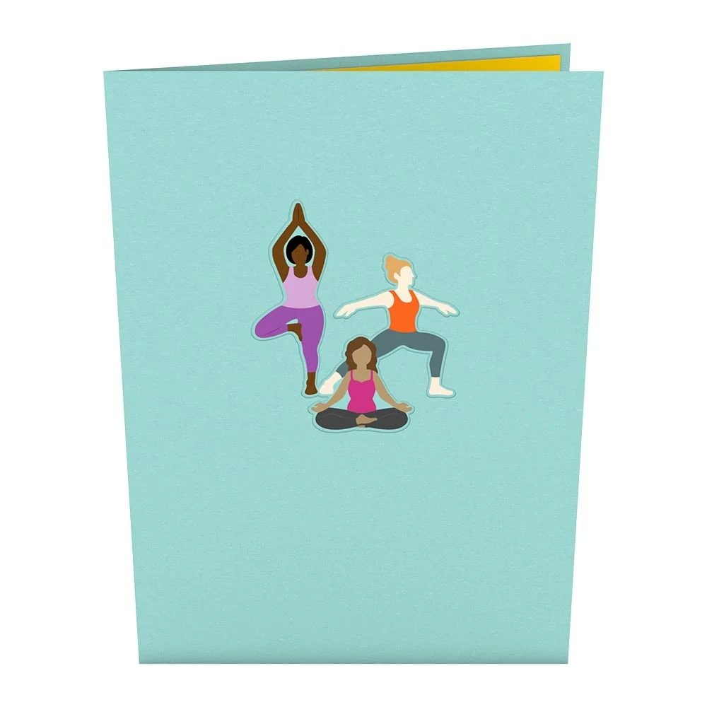 Lovepop Yoga Poses Pop-Up Card - Image 4