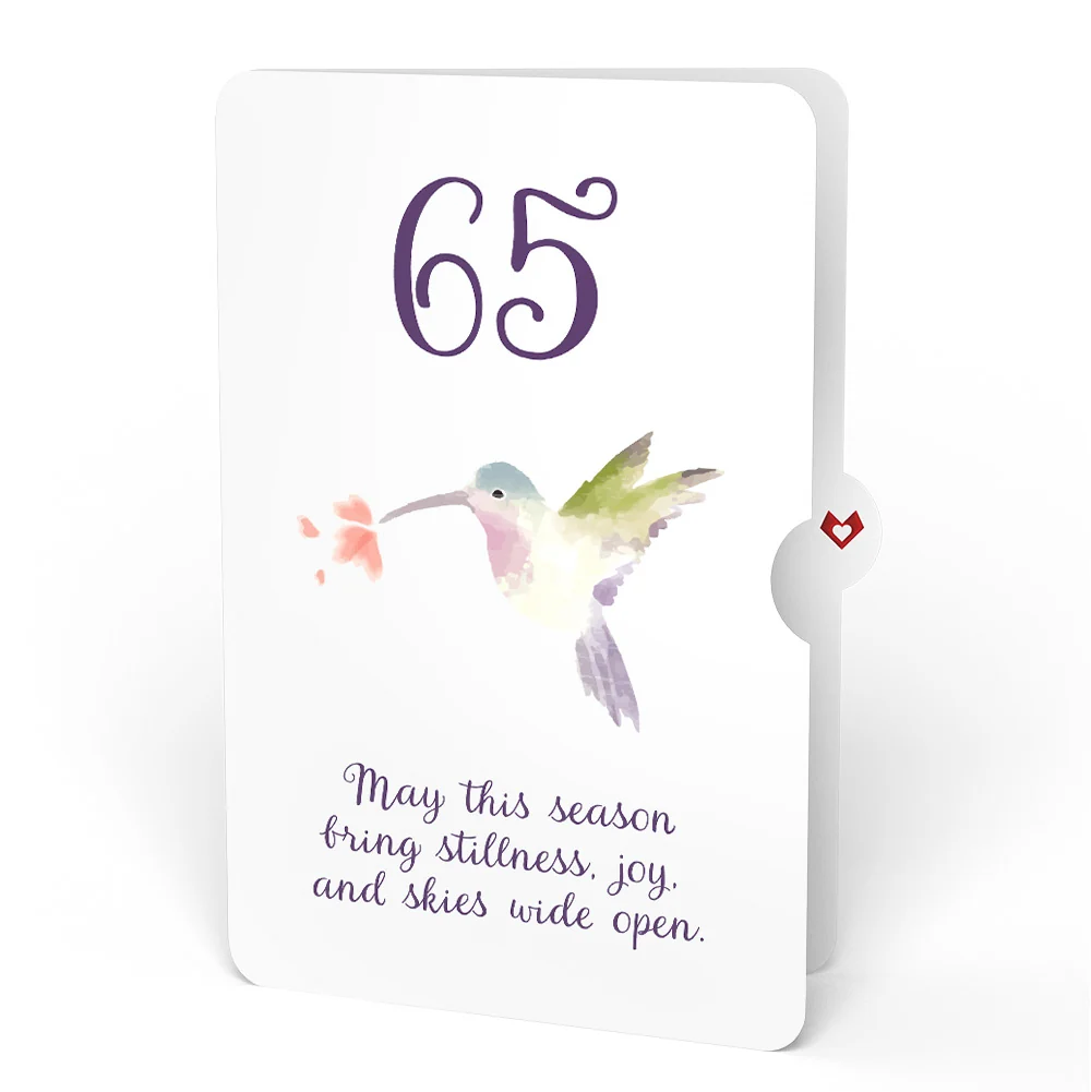 Lovepop Hummingbird 65th Birthday Pop-Up Card and Sentiment Set - Image 4
