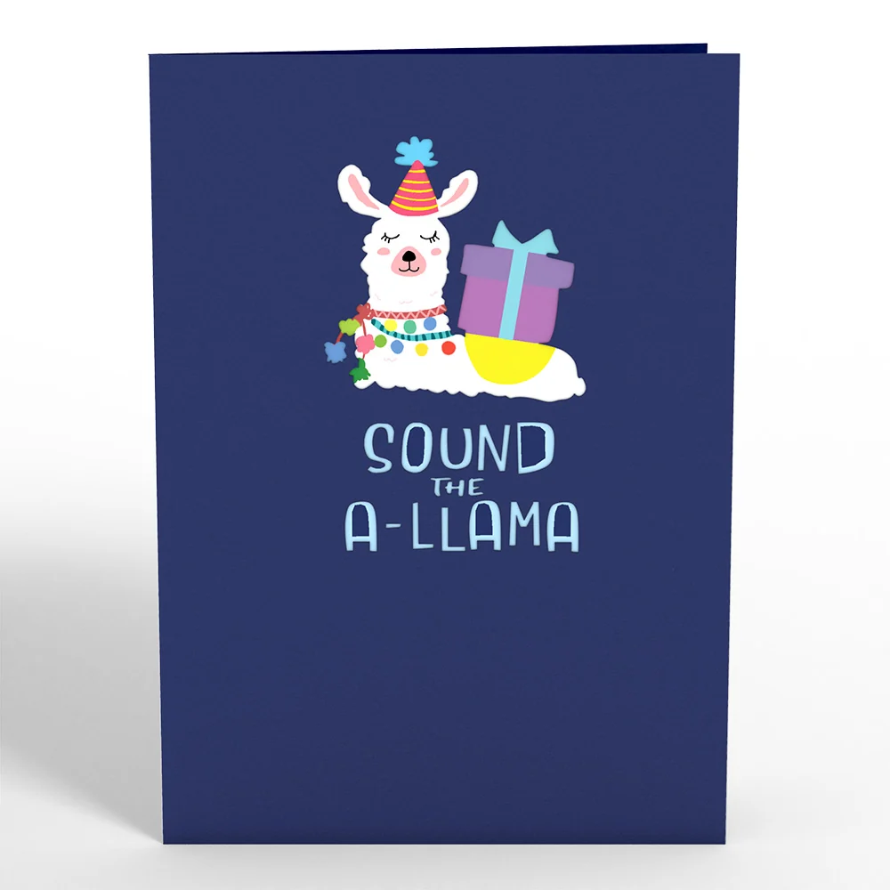 Lovepop Happy Birthday Llama Pop-Up Card - Image 4