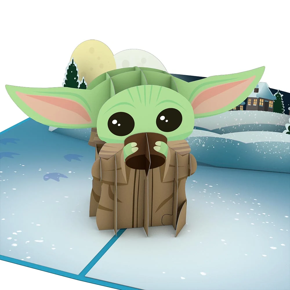 Lovepop Star Wars The Mandalorian The Child: Warm Holiday Wishes Pop-Up Card - Image 2