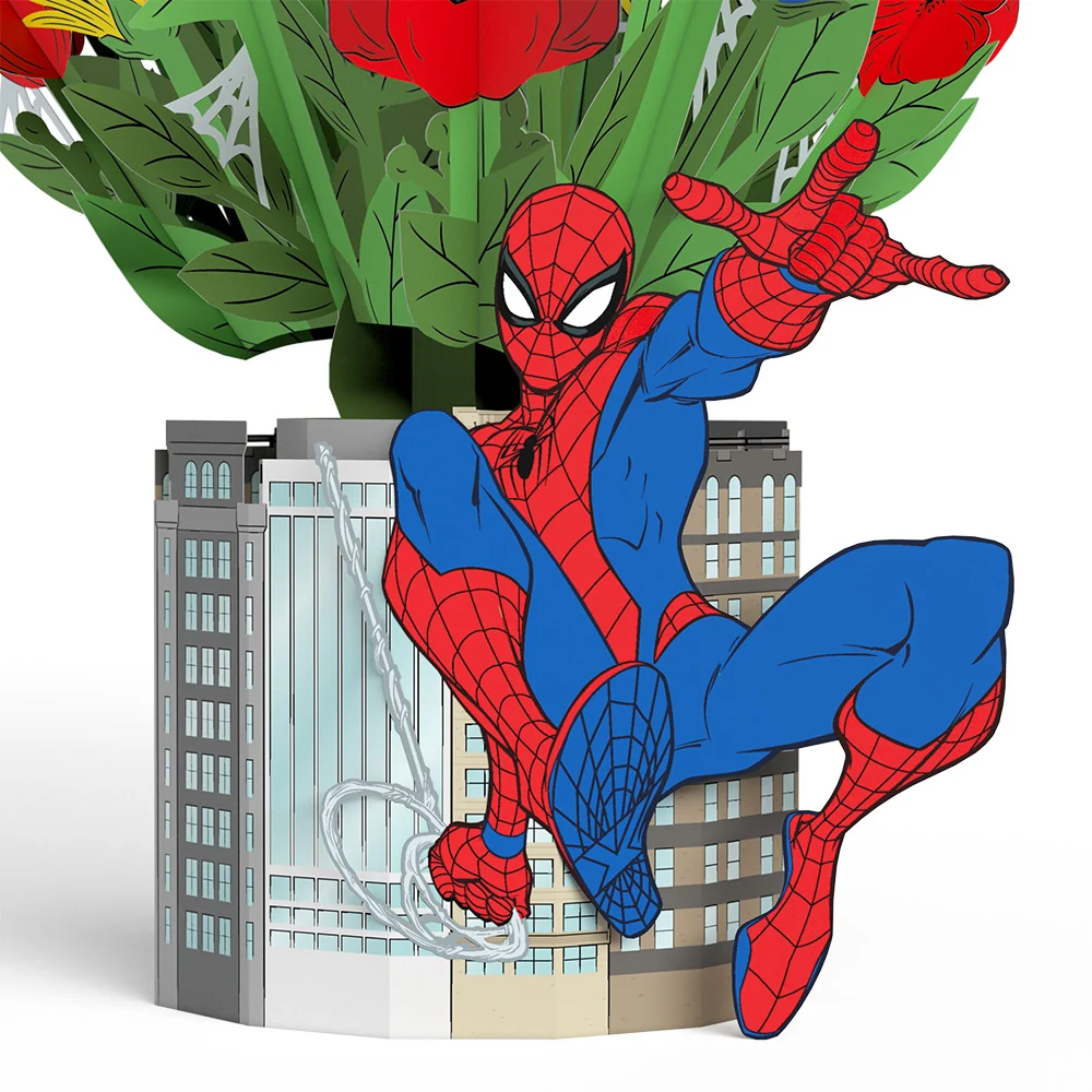Lovepop Marvel’s Spider-Man Plushpop Card & Flower Buds Bouquet Bundle - Image 6