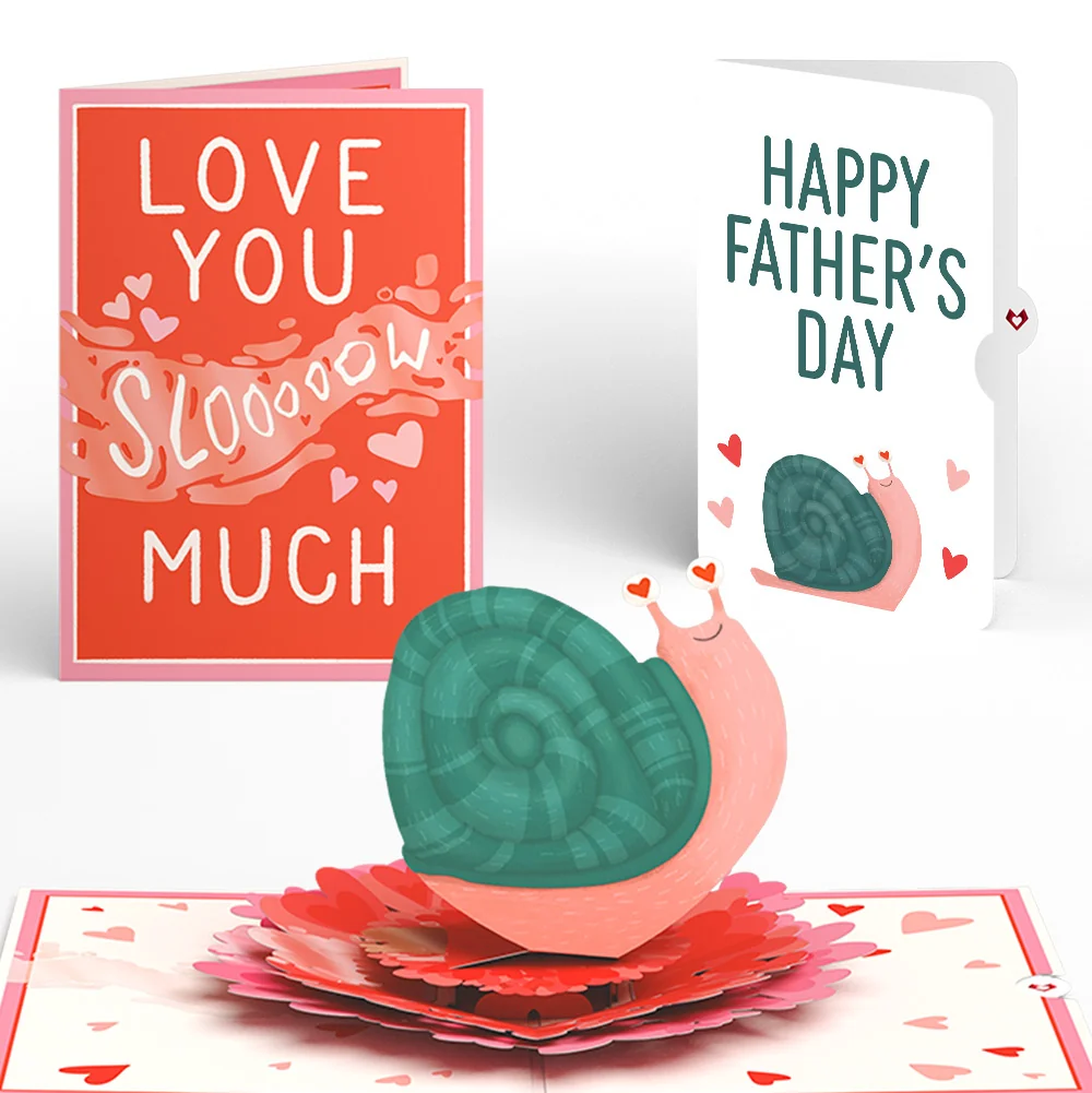 Lovepop Love You Slow Much Snail Father’s Day Pop-Up Card and Sentiment Set for Dad