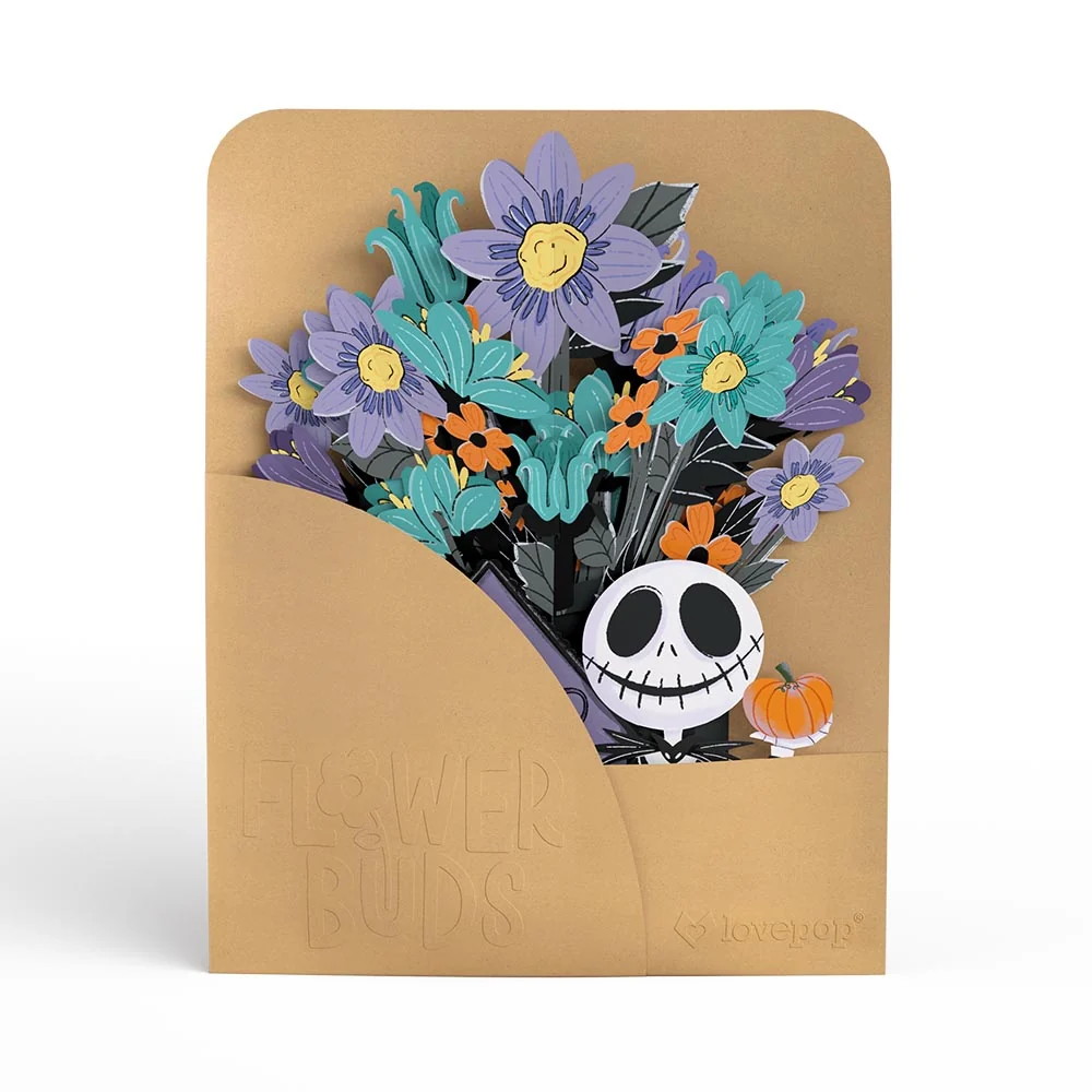 Lovepop Disney Tim Burton’s The Nightmare Before Christmas Jack Skellington Flower Buds Bouquet Vase - Image 5