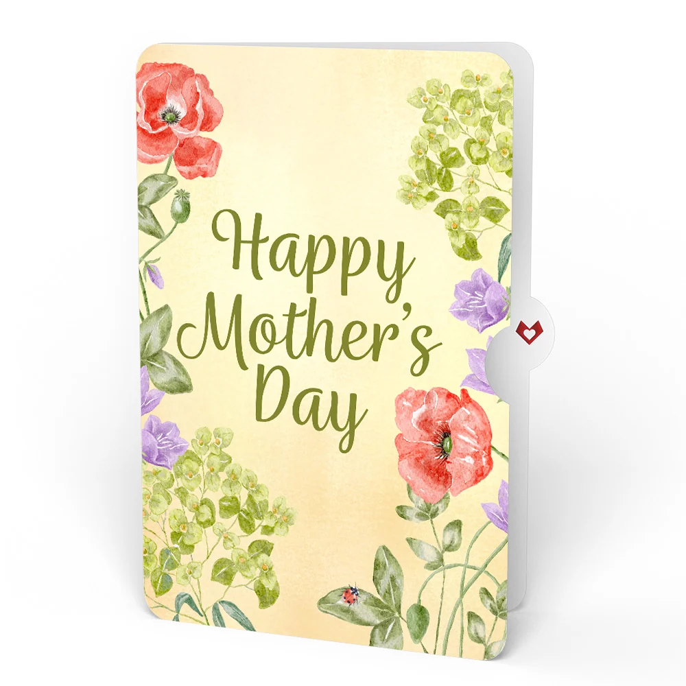 Lovepop Lovely Ladybug Mother’s Day Glitter Bouquet and Soft Spring Blooms Sentiment Set Vase - Image 4