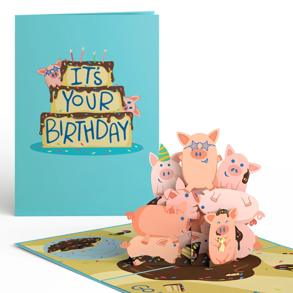 Lovepop Hog Wild Birthday Pop-Up Card
