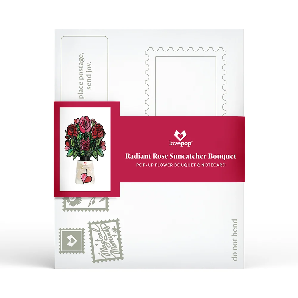 Lovepop I Love You Roses Pop-Up Card & Suncatcher Bouquet Bundle - Image 8