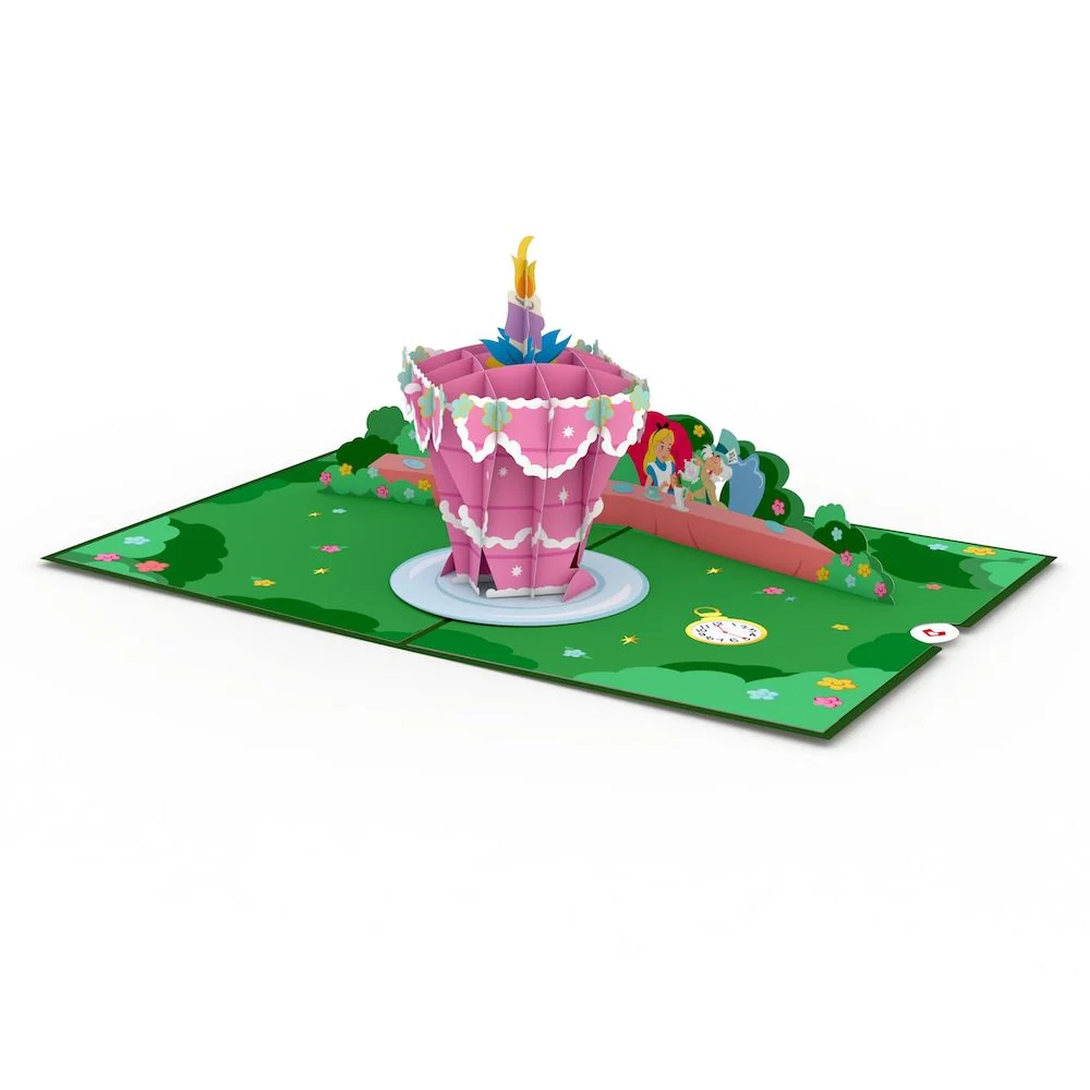 Lovepop Disney's Alice in Wonderland Merry Unbirthday Pop-Up Card Candle - Image 3