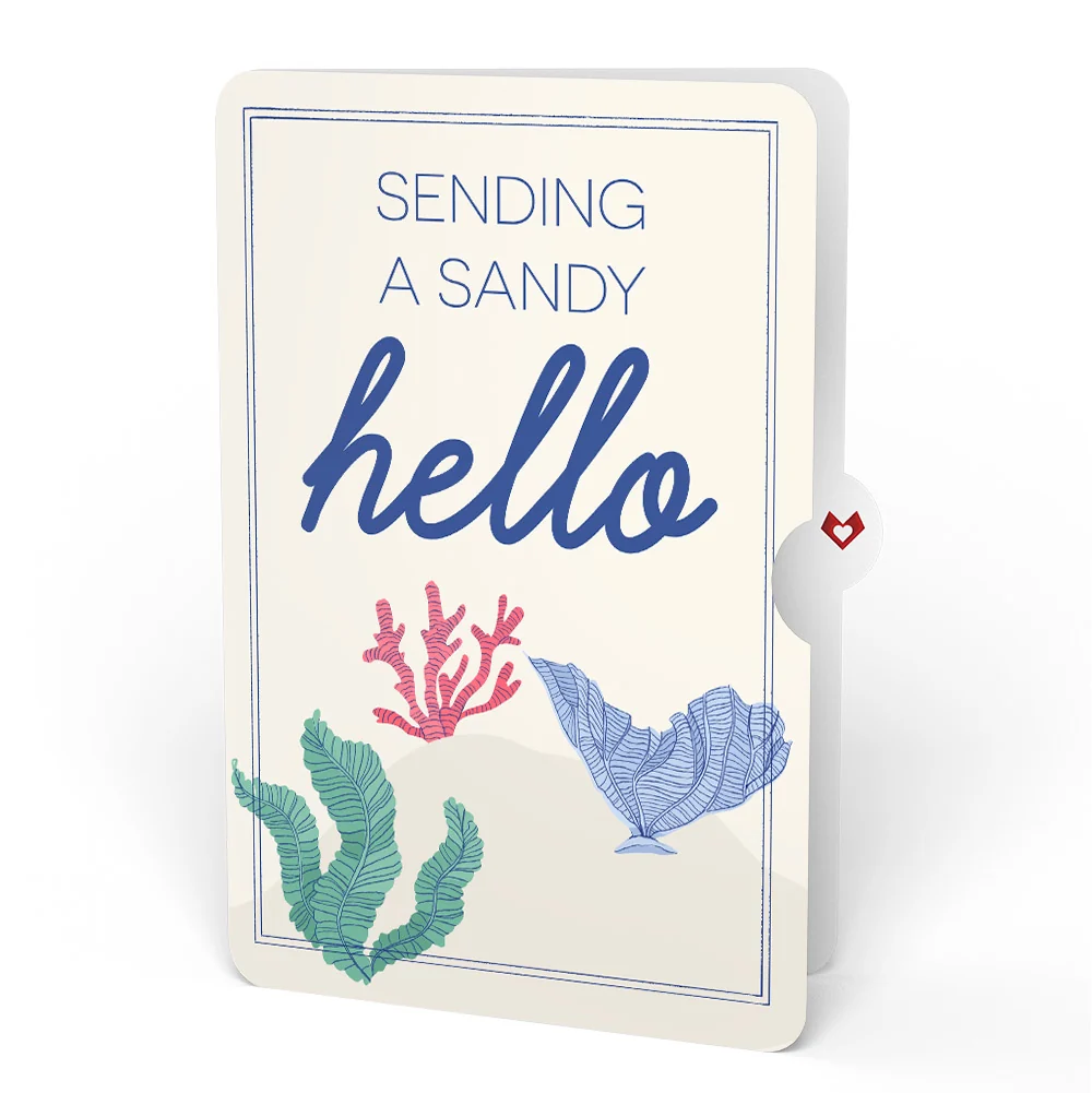 Lovepop Vibrant Lobster Thinking of You Pop-Up Card and Sentiment Set Cream - Image 4