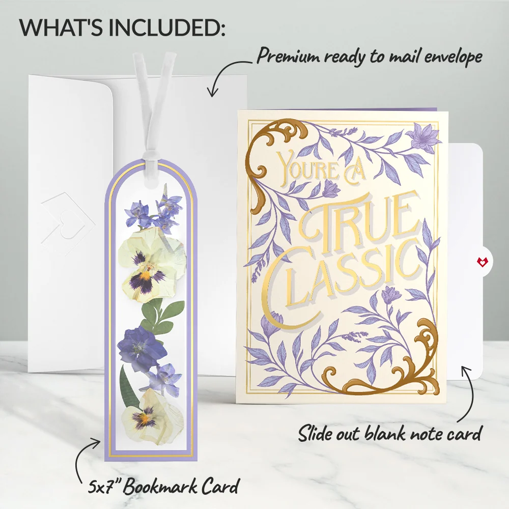 Lovepop True Classic Petal Pressed Bookmark Card - Image 6