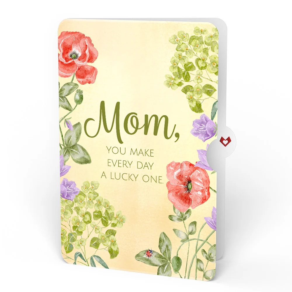 Lovepop Lovely Ladybug Glitter Bouquet and Sentiment Set for Mom Vase - Image 4