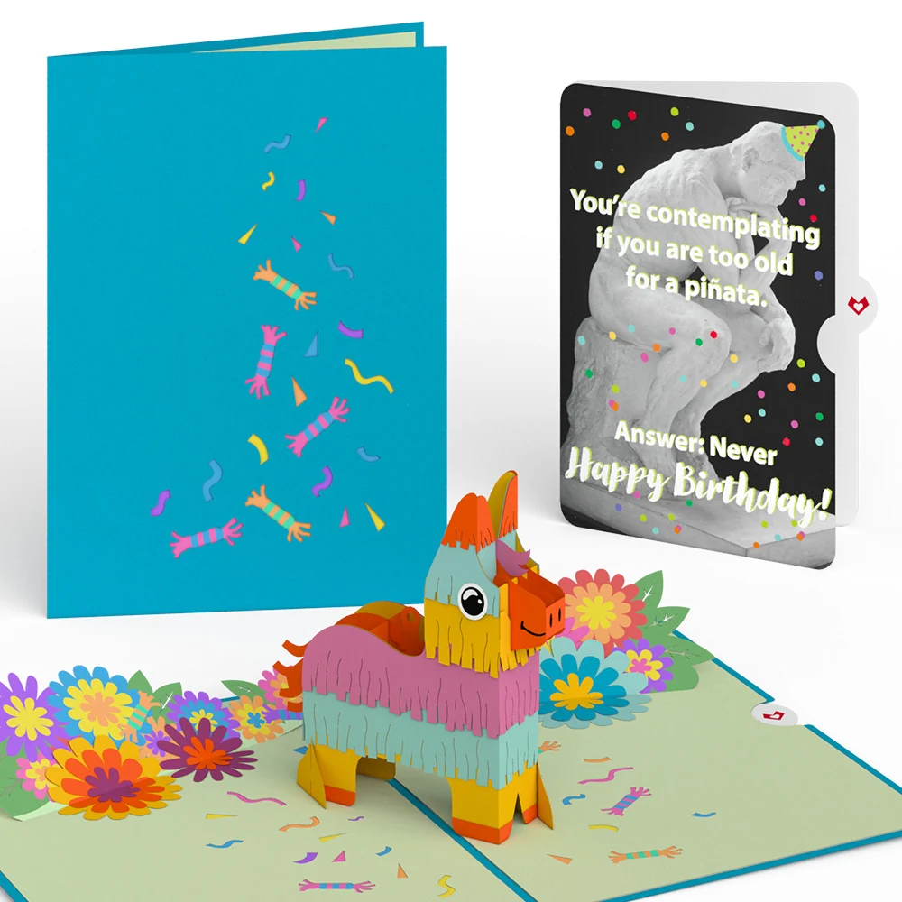 Lovepop Pinata with The Thinker Birthday Pop-Up Card and Sentiment Set