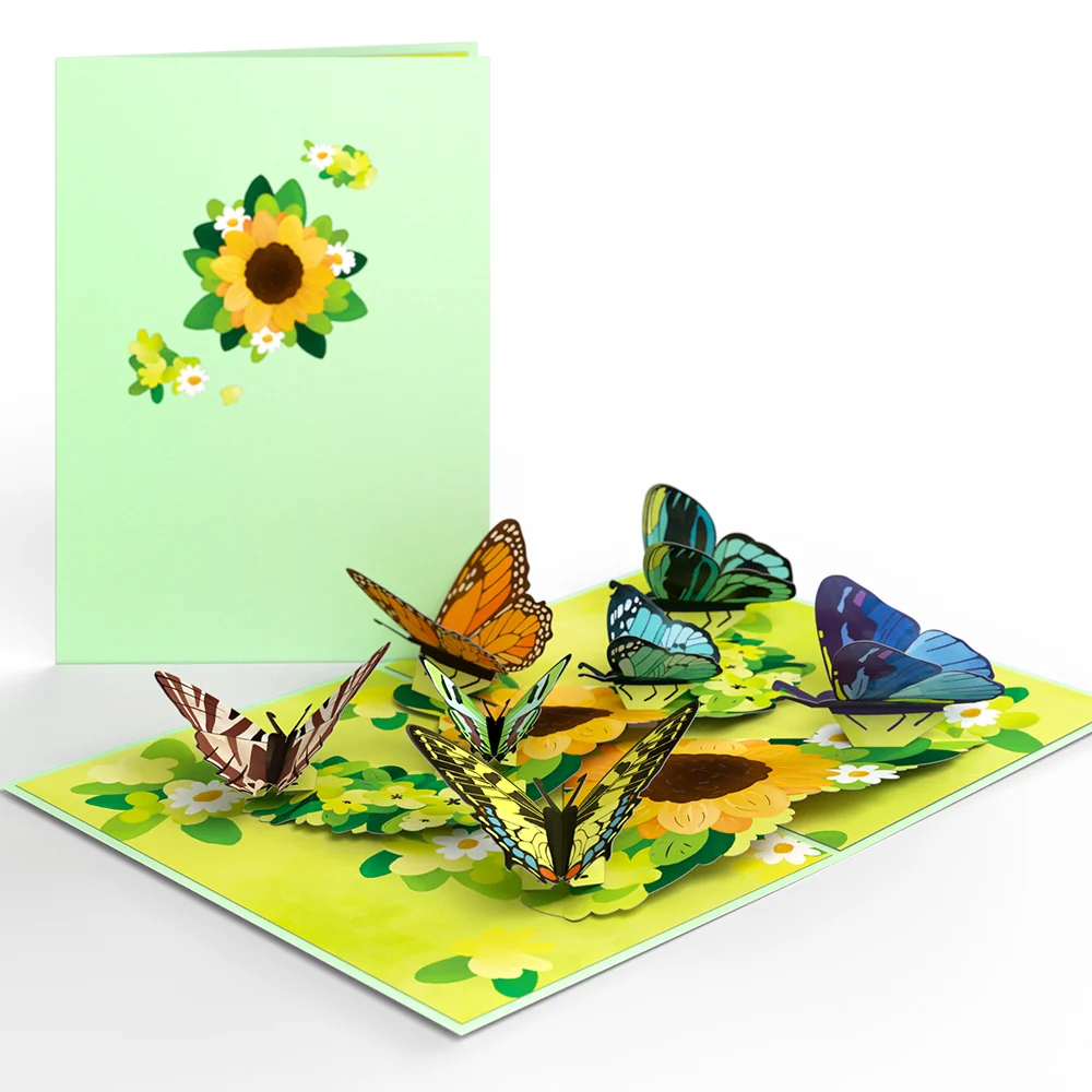 Lovepop Just Because Butterfly Pop-Up Card & Suncatcher Bouquet Bundle - Image 2
