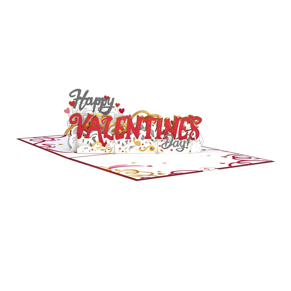 Lovepop Happy Valentine’s Day Pop-Up Card Coffee - Image 3