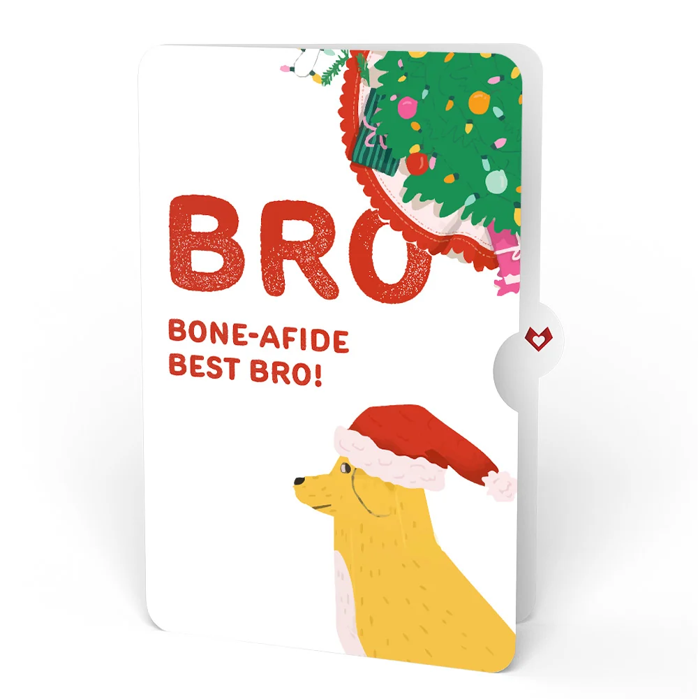 Lovepop Feliz Naughty Dog Christmas Pop-Up Card and Sentiment Set for Brother - Image 4