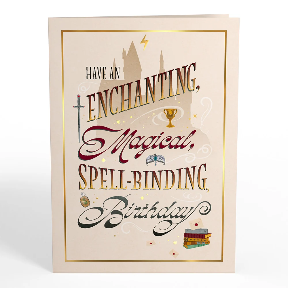 Lovepop Harry Potter Spellbinding Birthday Card with Mini Bouquet - Image 4