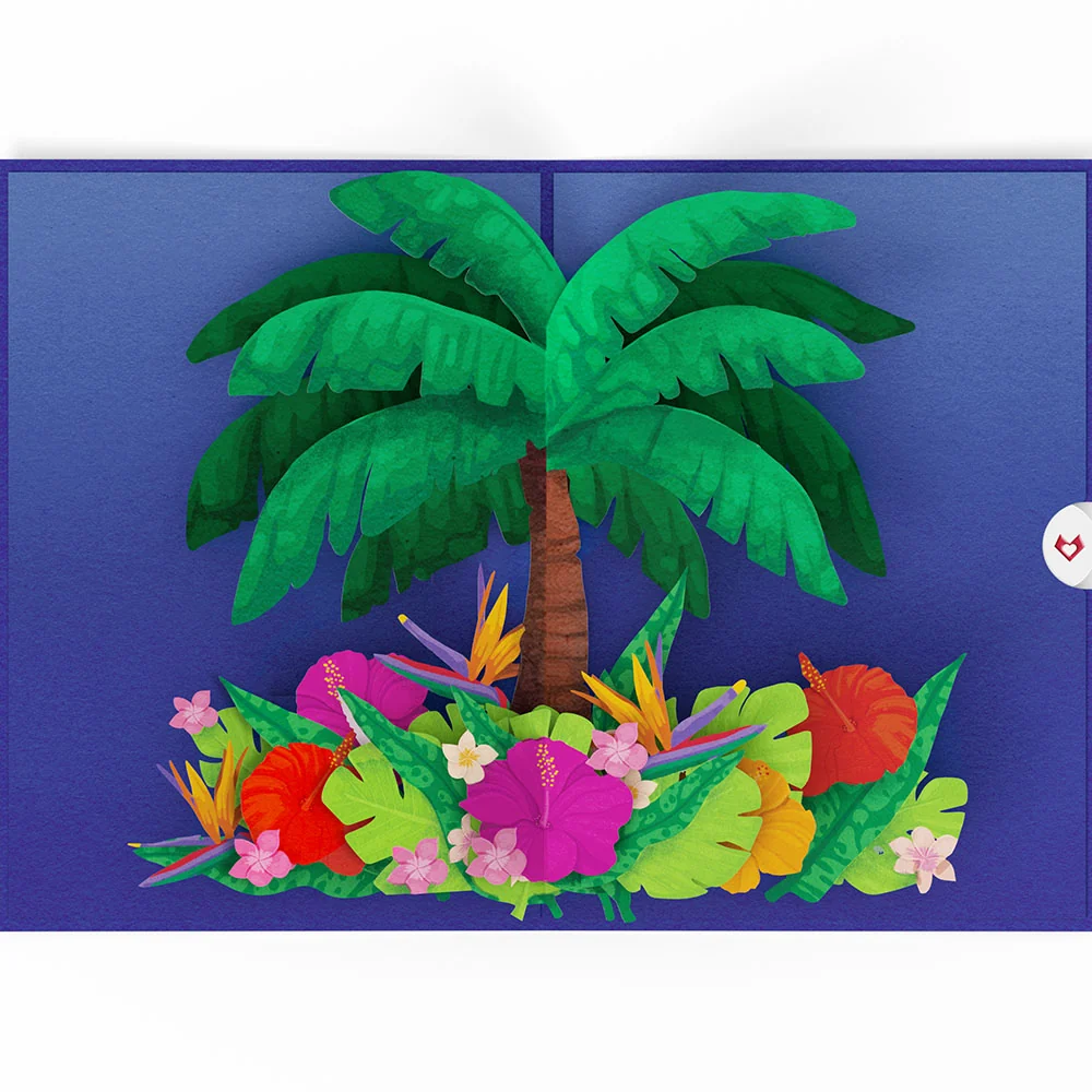 Lovepop Tropical Floral Palm Pop-Up Card - Image 4