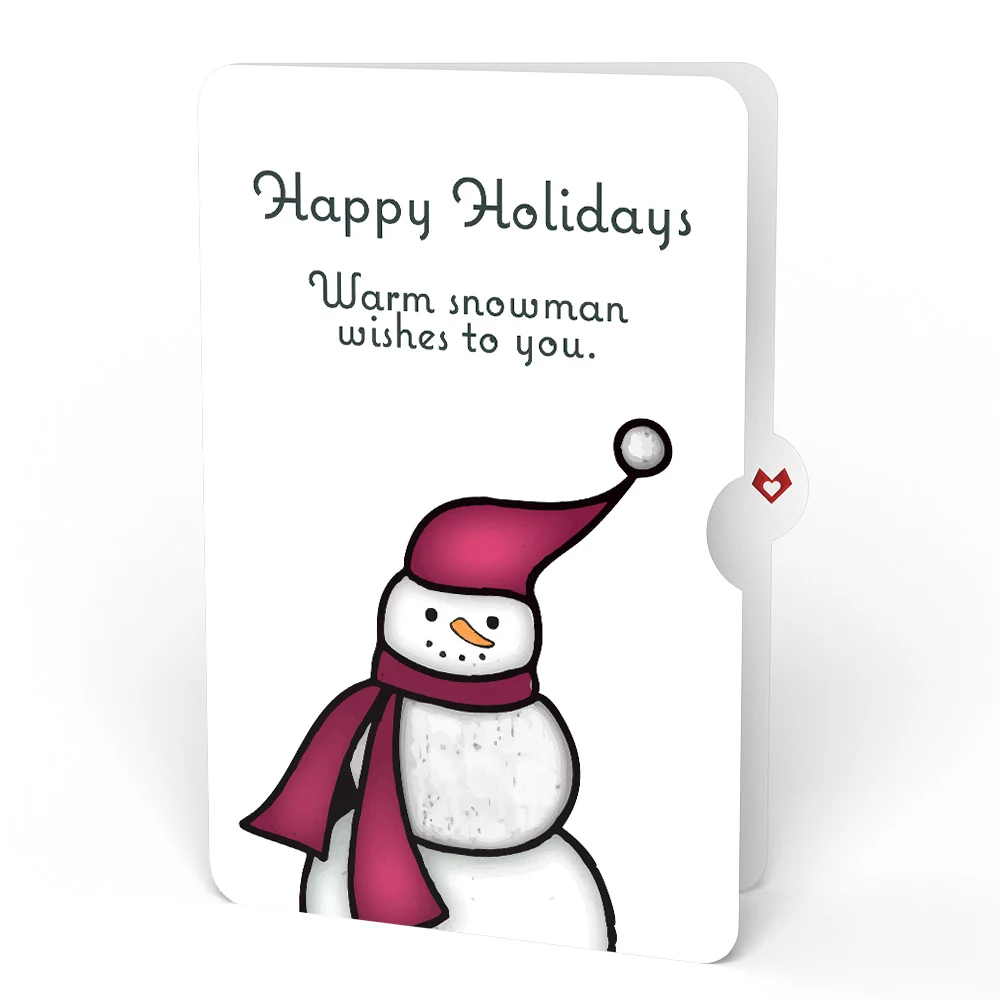 Lovepop Warm Wishes Snowman Suncatcher Card and Happy Holidays Sentiment Set Glass - Image 4
