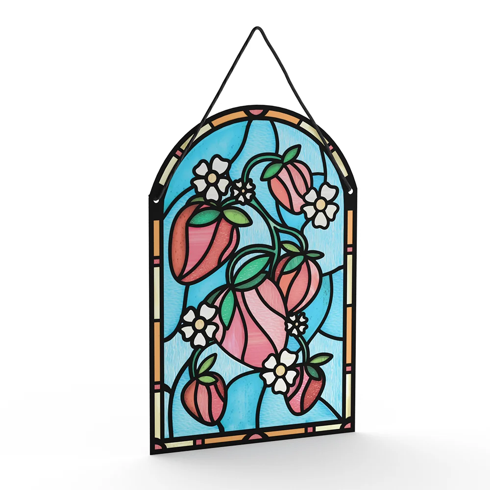 Lovepop Berry Sweet Birthday Strawberries Suncatcher Card - Image 3