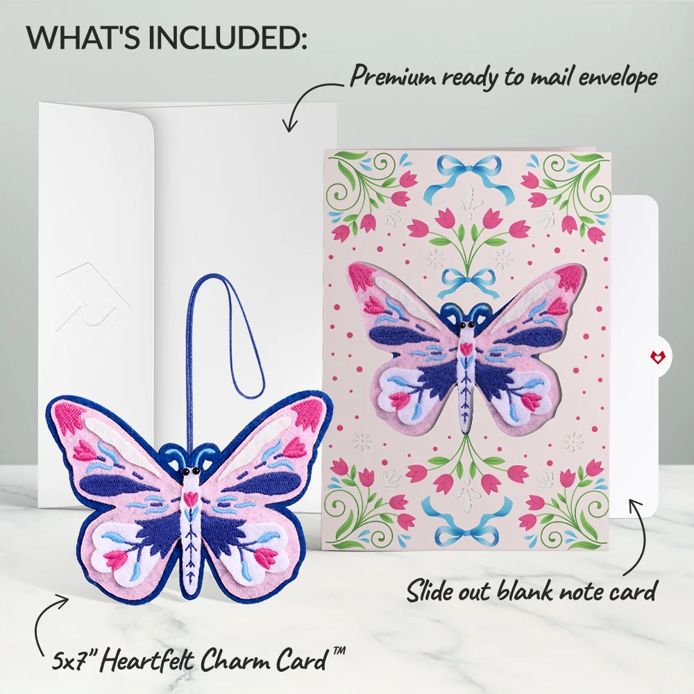 Lovepop Dazzling Butterfly HeartFelt Charm Card - Image 8