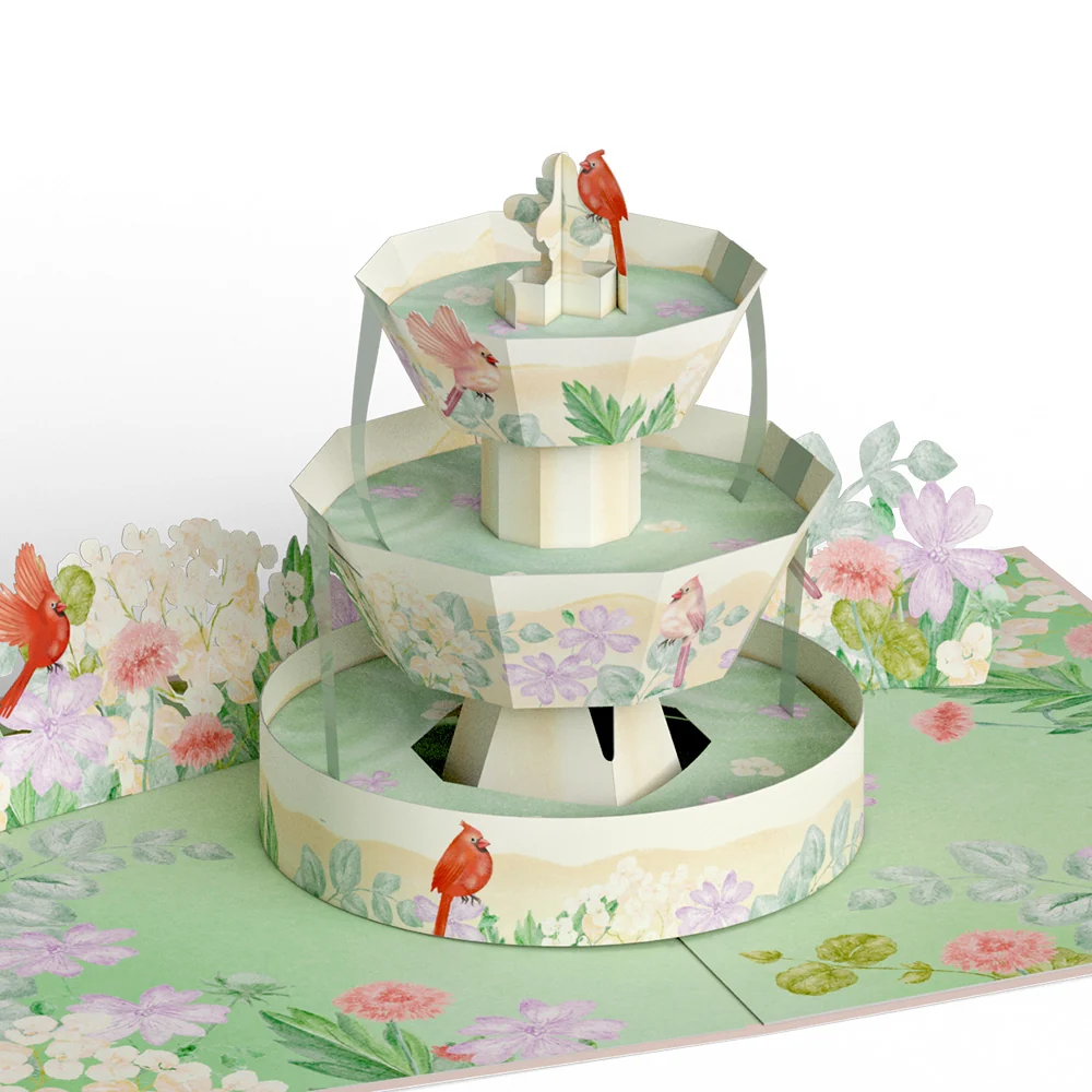 Lovepop Cardinals in the Garden Pop-Up Card - Image 2