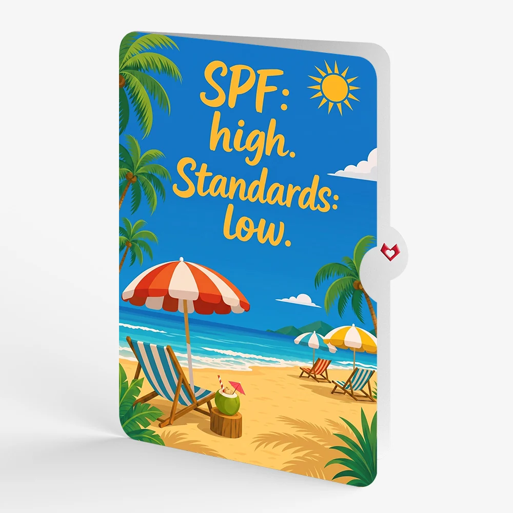 Lovepop Sandy Shores Birthday Pop-Up Card and Low Standards Sentiment Set Chair - Image 4