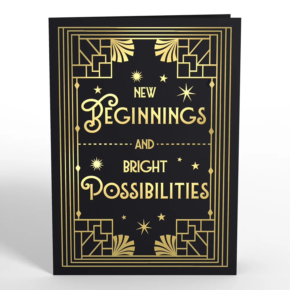Lovepop Art Deco New Year Pop-Up Card - Image 4