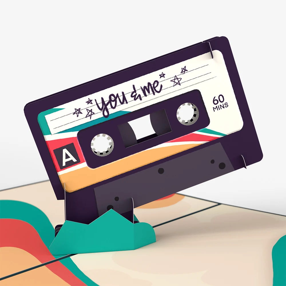 Lovepop The Perfect Mixtape Birthday Pop-Up Card and Sentiment Set - Image 3