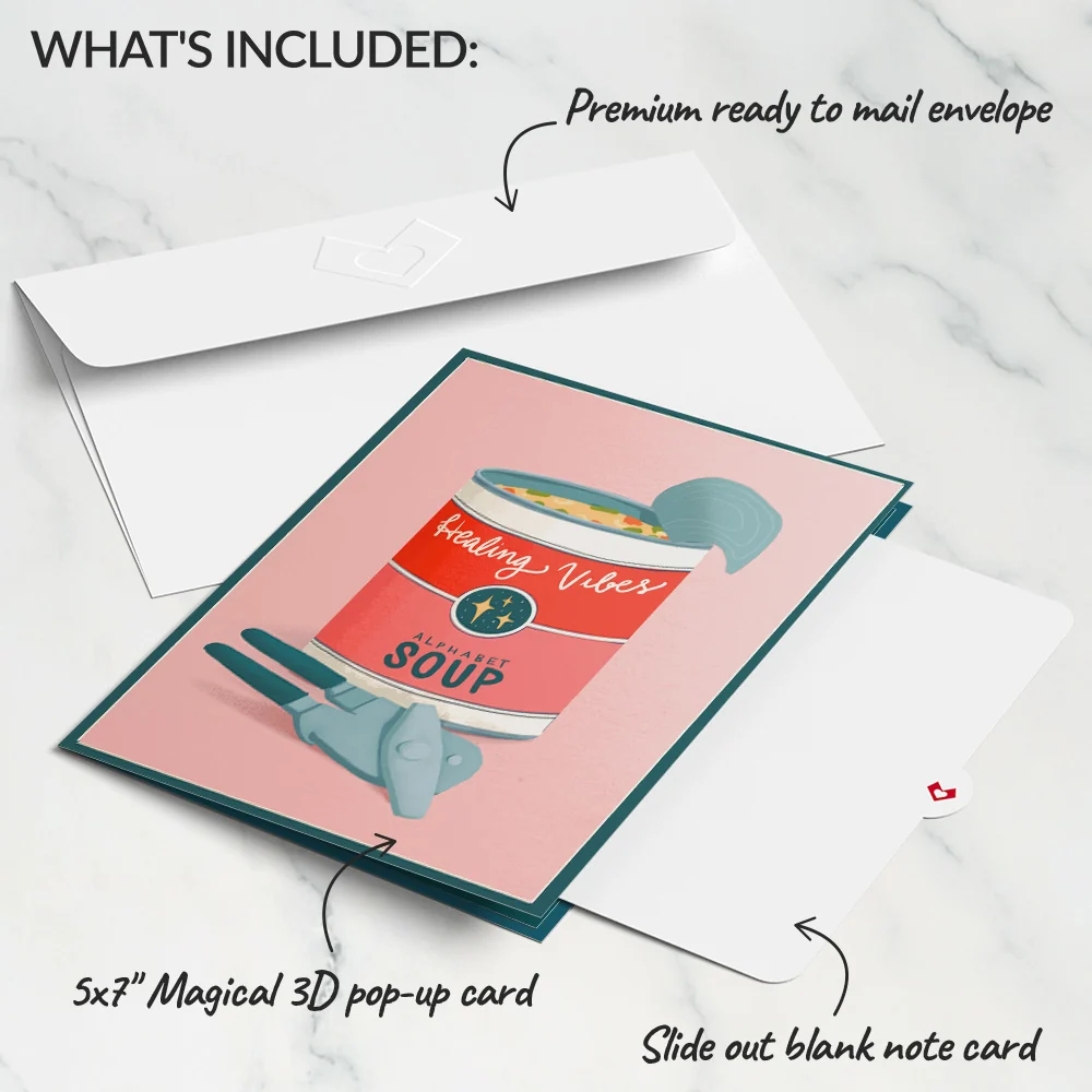 Lovepop Get Well Soon Soup Pop-Up Card Bowl - Image 5