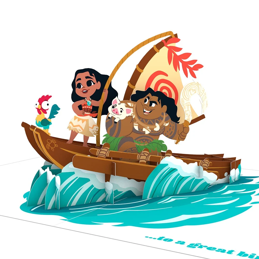 Lovepop Playpop Card: Disney Moana's Birthday Adventure - Image 2