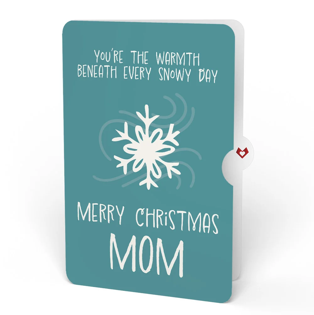 Lovepop Winter Chickadee HeartFelt Charm Card and Snowflake Christmas Sentiment Set for Mom - Image 4